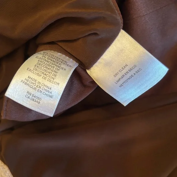 Evan-Picone Brown Dress Size 12 - Picture 7 of 7